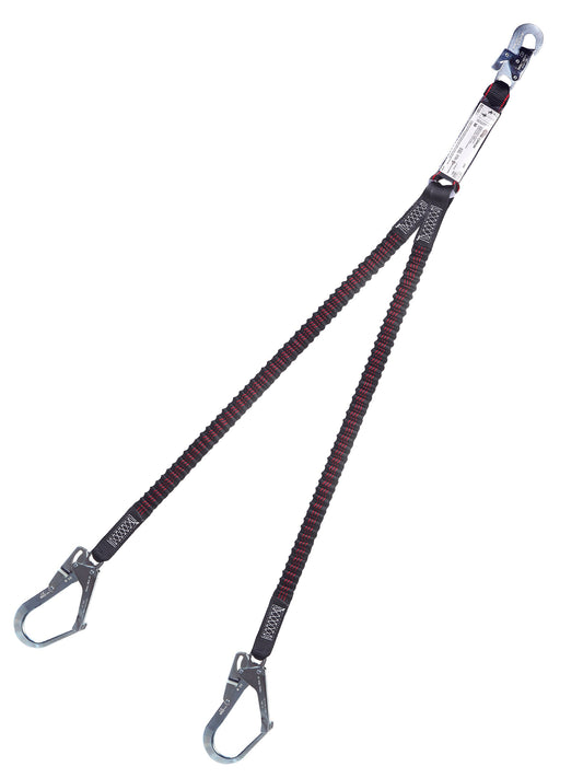 UNYC® Equipo de amarre doble elástico con conectores y absorbedor